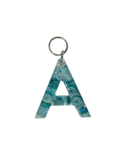 017 - Resin Letter "A" Charms for Keychains