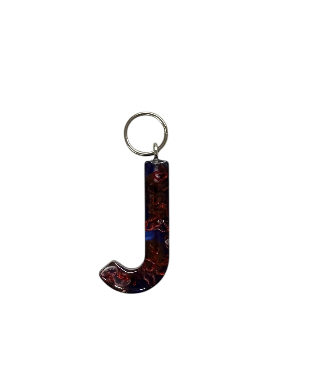 017 - Resin Letter "J" Charms for Keychains