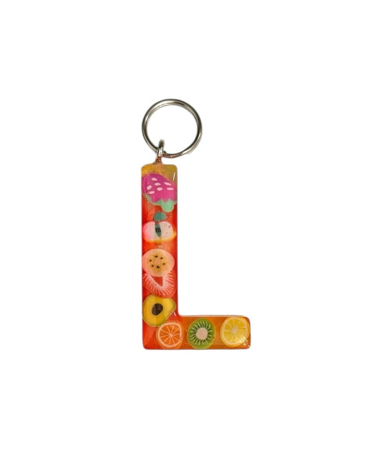 017 - Resin Letter "L" Charms for Keychains