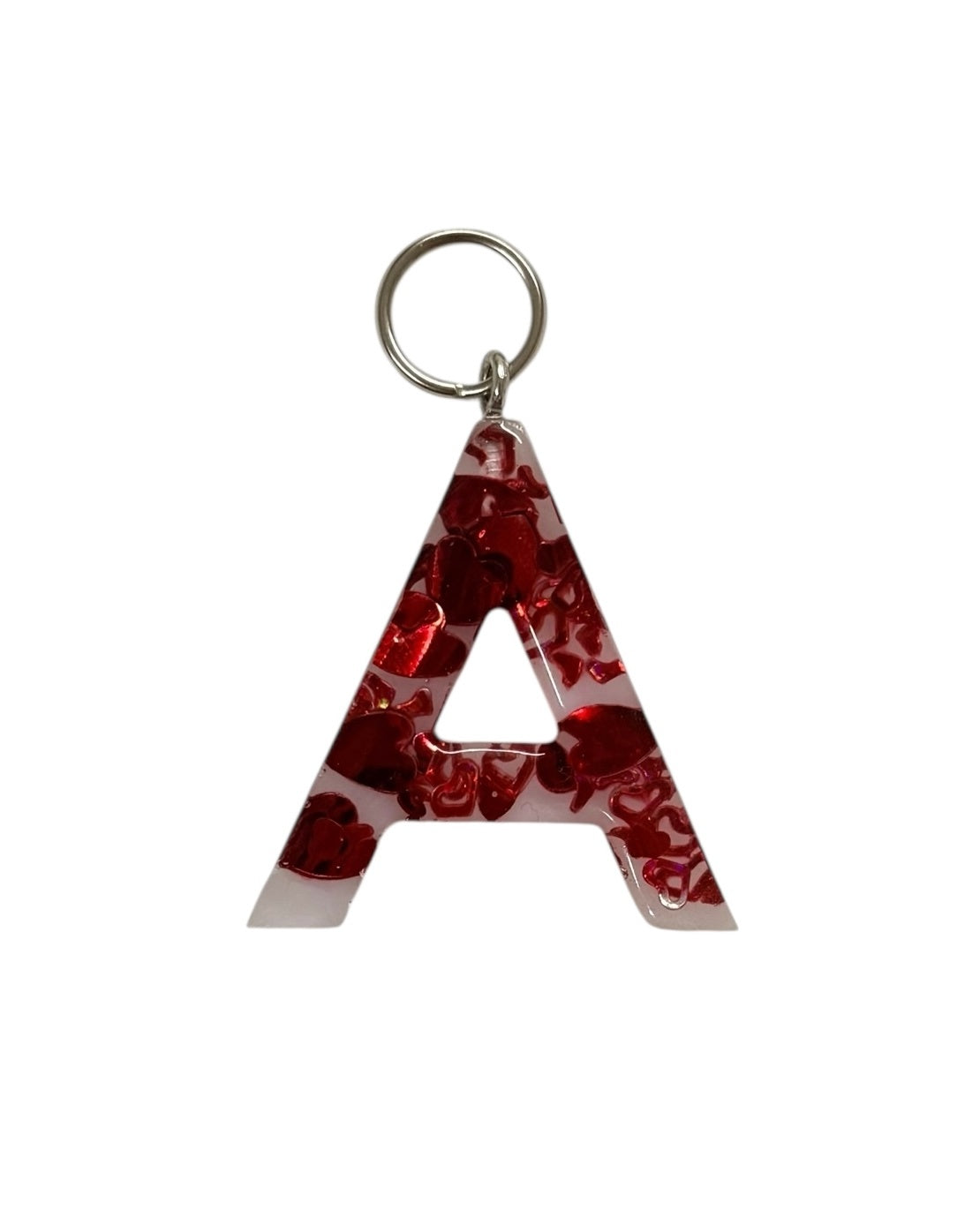 017 - Resin Letter "A" Charms for Keychains