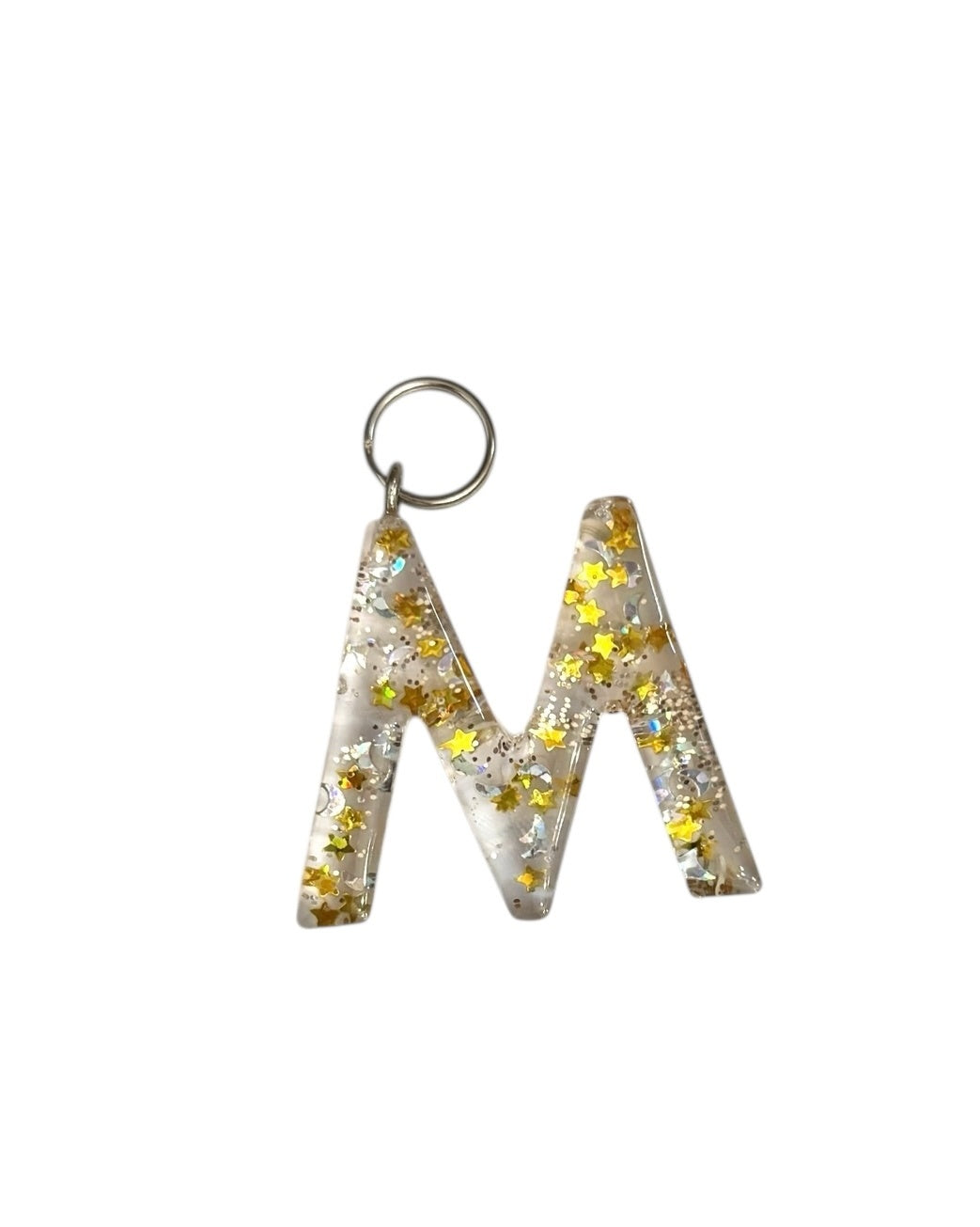 017 - Resin Letter "M" Charms for Keychains