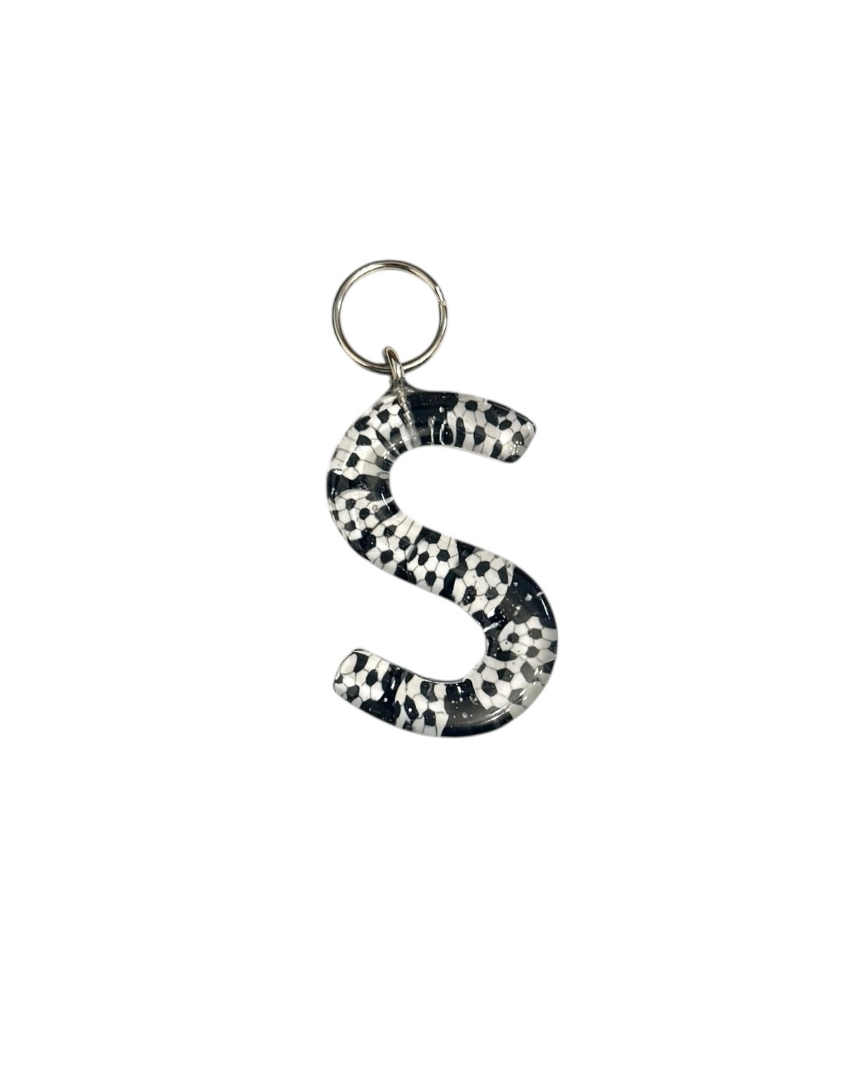 017 - Resin Letter "S" Charms for Keychains