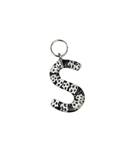 017 - Resin Letter "S" Charms for Keychains