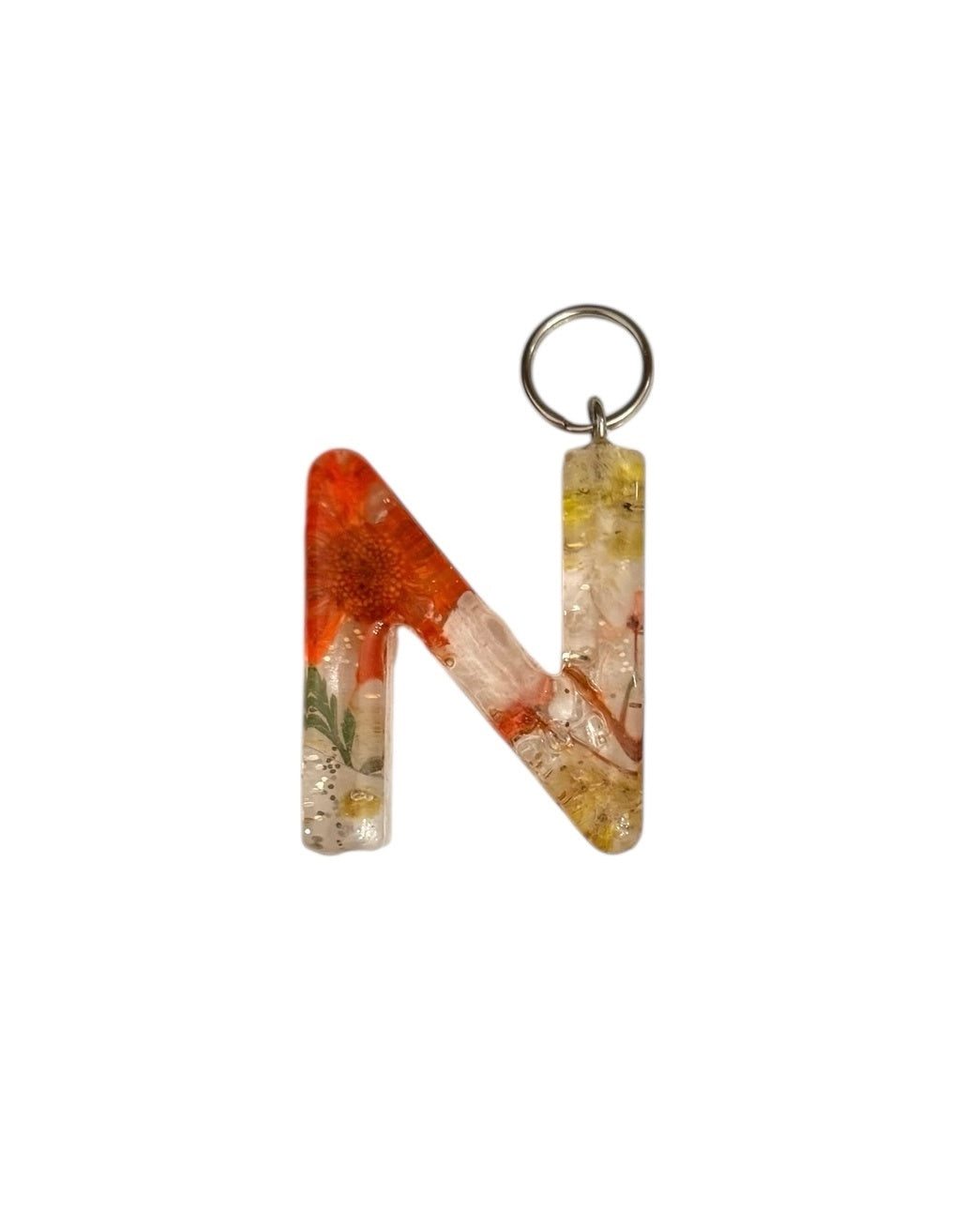 017 - Resin Letter "N" Charms for Keychains