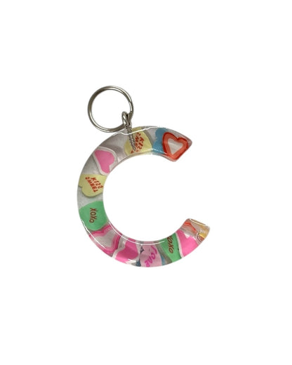 017 - Resin Letter "C" Charms for Keychains