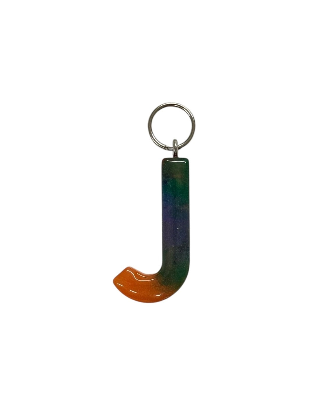 017 - Resin Letter "J" Charms for Keychains