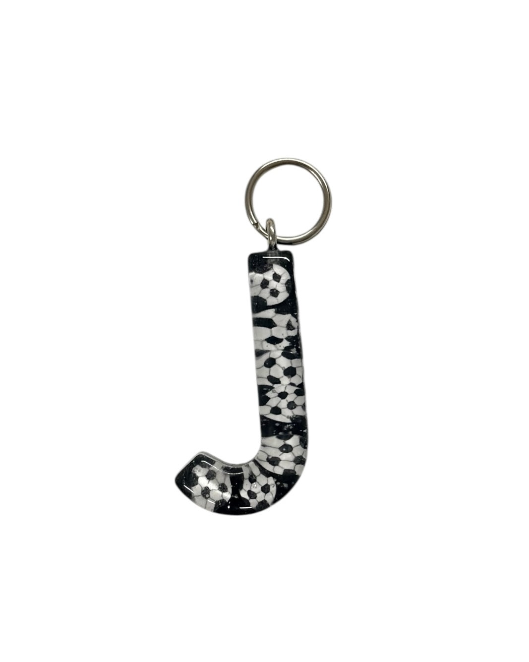 017 - Resin Letter "J" Charms for Keychains