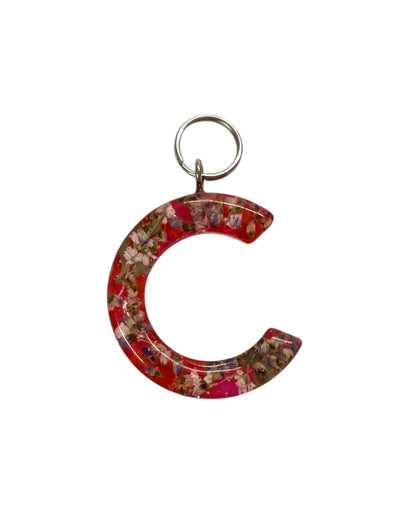 017 - Resin Letter "C" Charms for Keychains