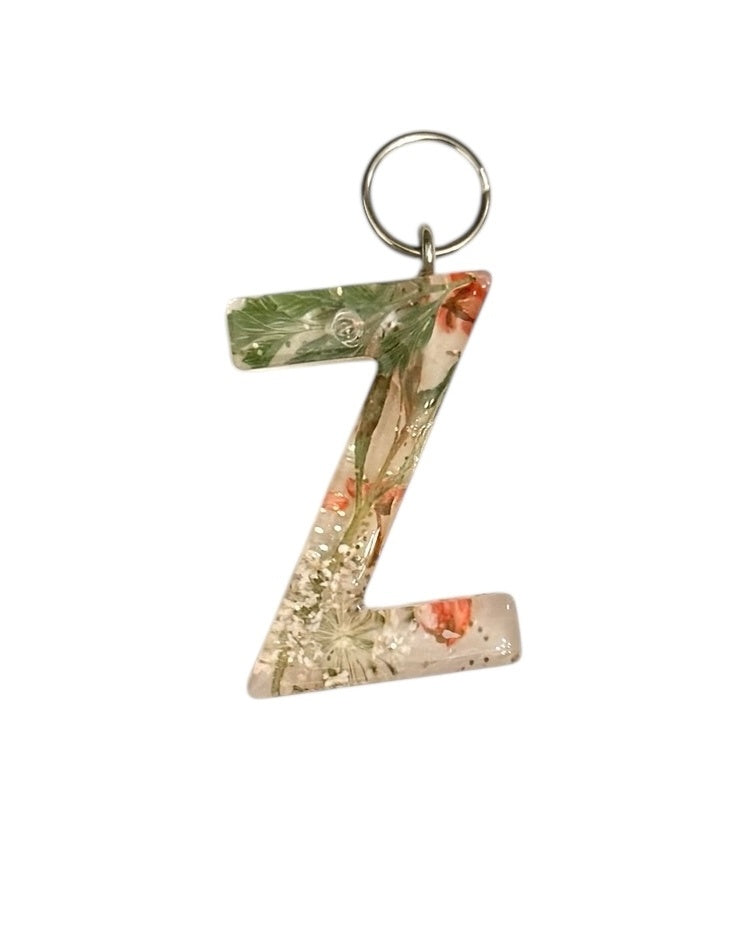 017 - Resin Letter "Z" Charms for Keychains