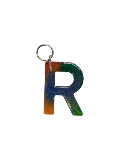 017 - Resin Letter "R" Charms for Keychains