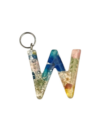 017 - Resin Letter "W" Charms for Keychains