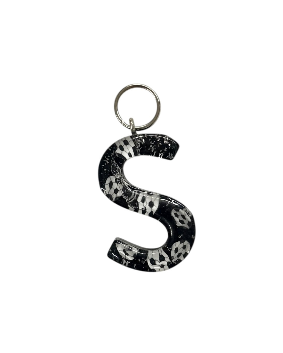 017 - Resin Letter "S" Charms for Keychains