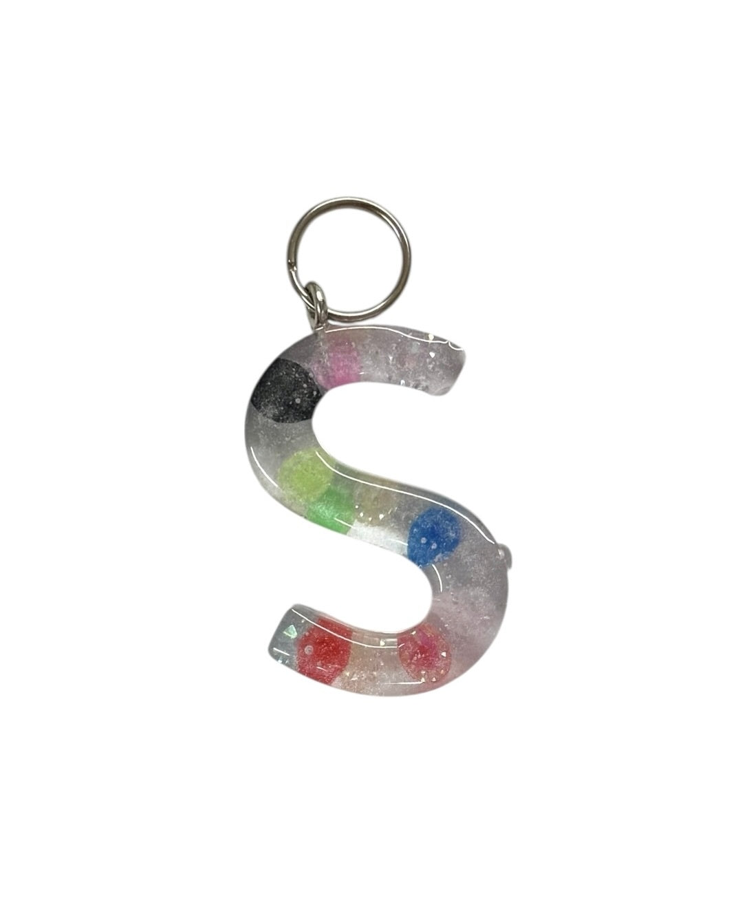 017 - Resin Letter "S" Charms for Keychains