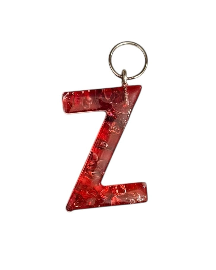 017 - Resin Letter "Z" Charms for Keychains