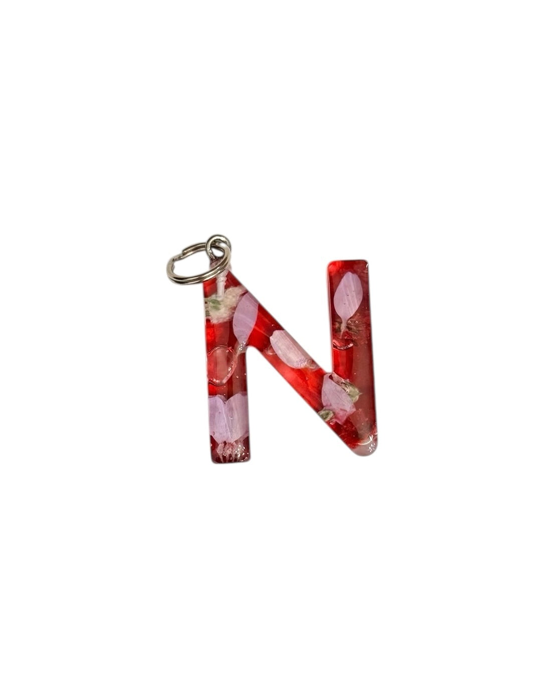 017 - Resin Letter "N" Charms for Keychains