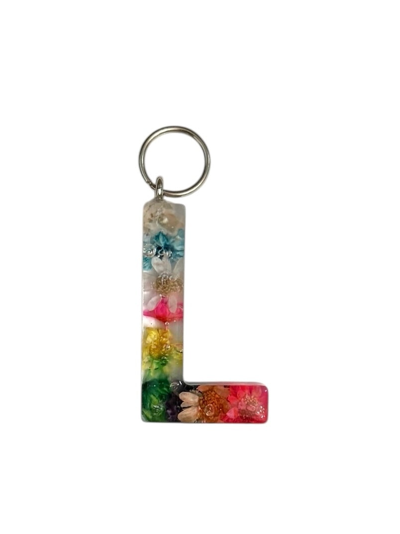 017 - Resin Letter "L" Charms for Keychains