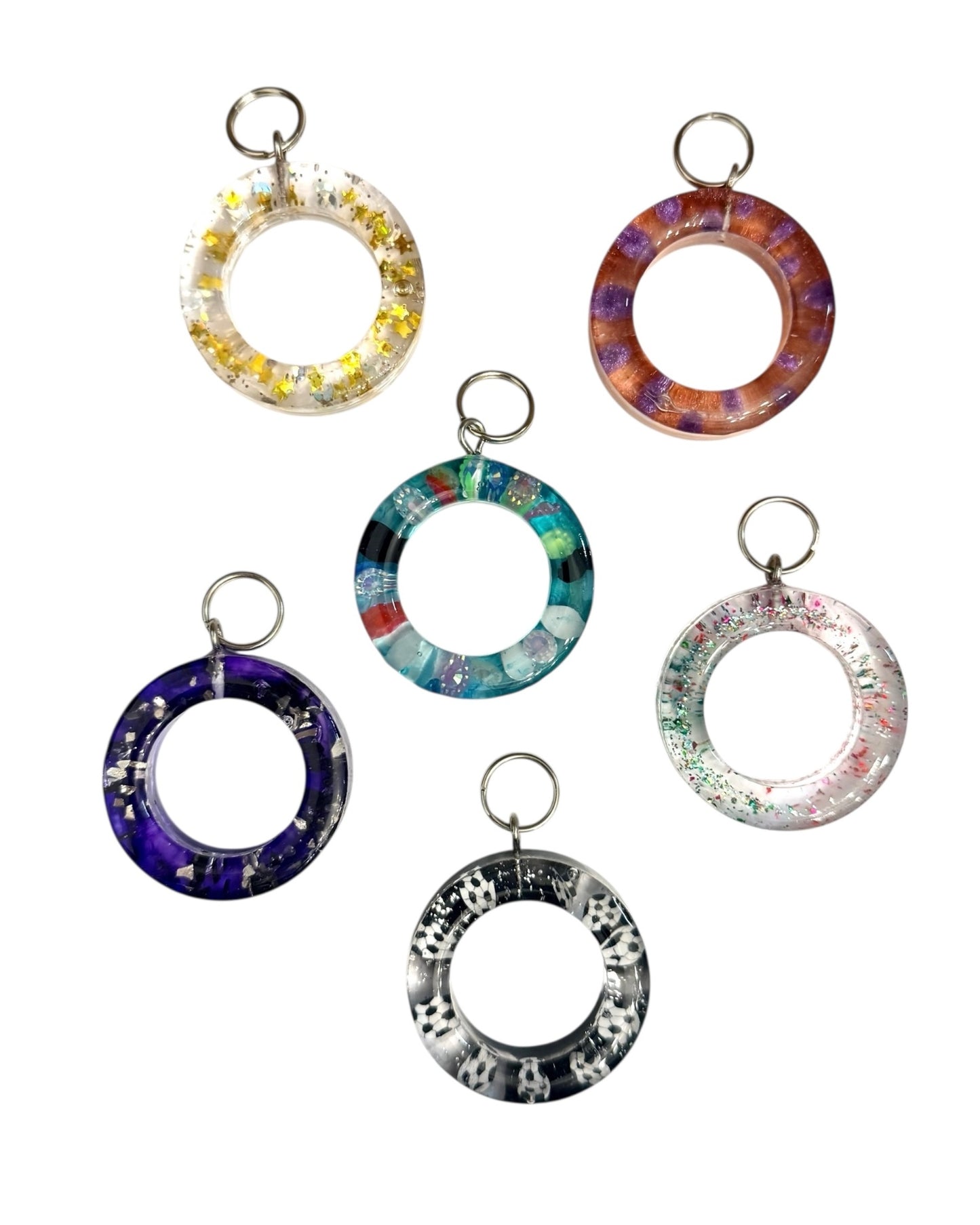 017 - Resin Letter "O" Charms for Keychains