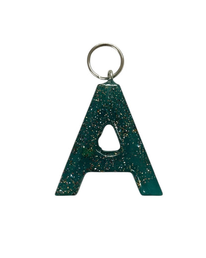 017 - Resin Letter "A" Charms for Keychains