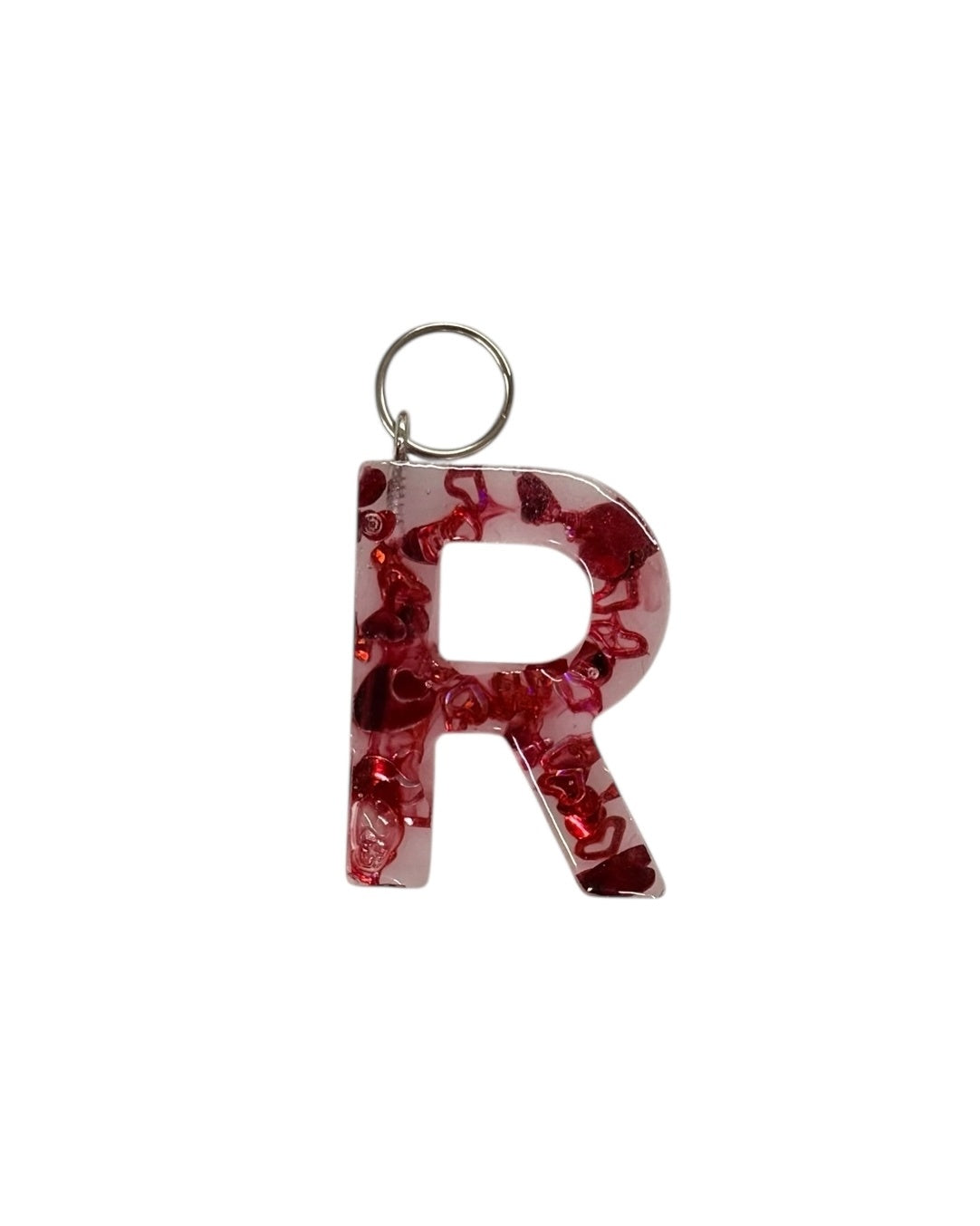 017 - Resin Letter "R" Charms for Keychains