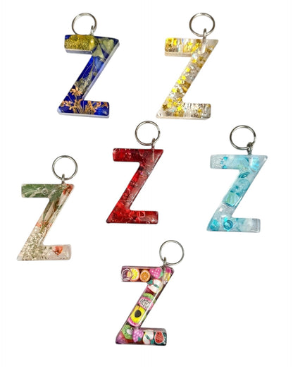 017 - Resin Letter "Z" Charms for Keychains