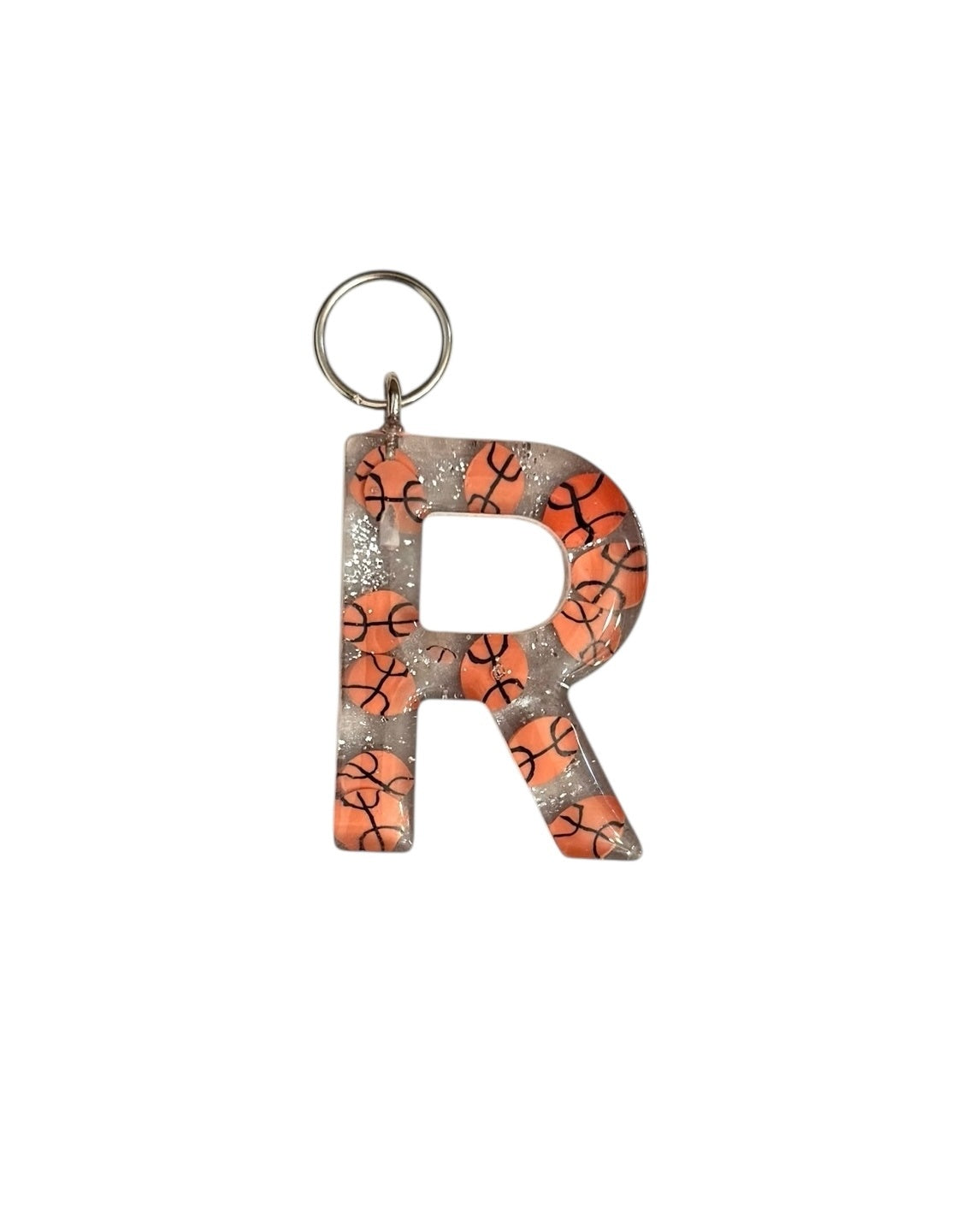 017 - Resin Letter "R" Charms for Keychains