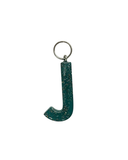 017 - Resin Letter "J" Charms for Keychains