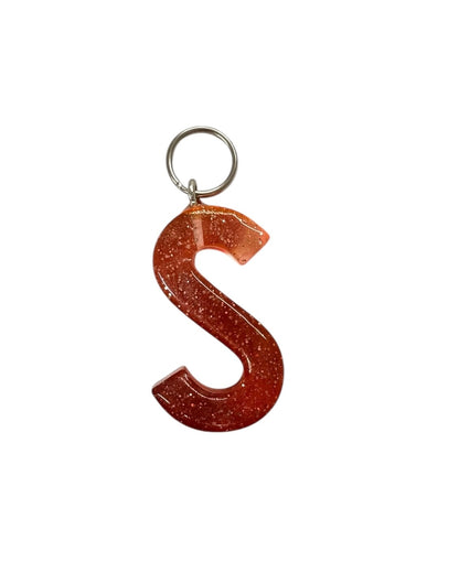 017 - Resin Letter "S" Charms for Keychains