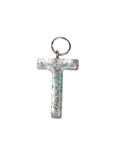 017 - Resin Letter "T" Charms for Keychains