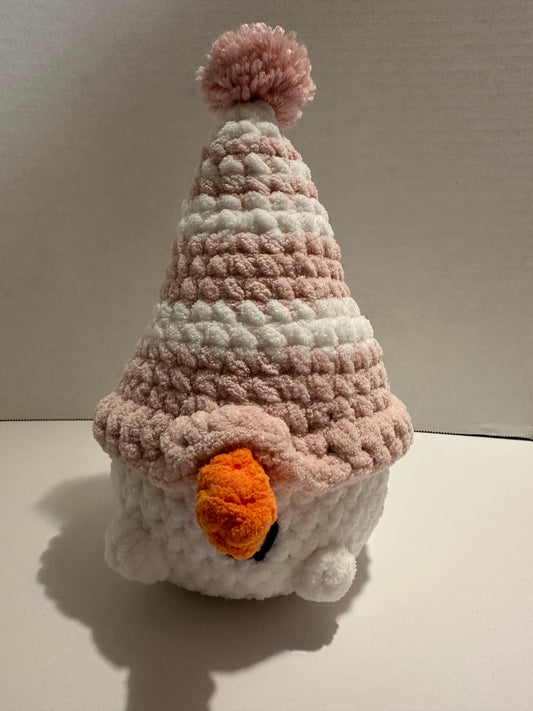 08 - Crochet Snowman Gnome | Pink