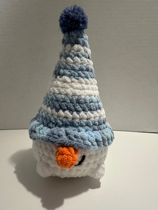 08 - Crochet Snowman Gnome | Blue