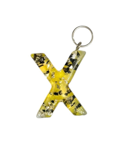 017 - Resin Letter "X" Charms for Keychains