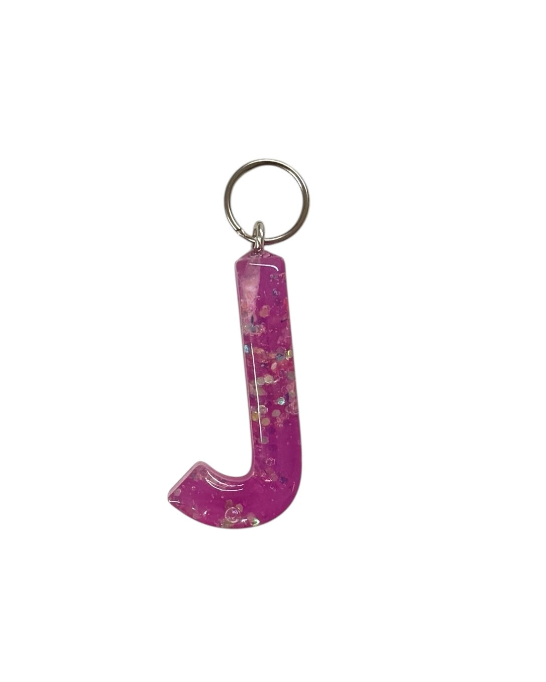 017 - Resin Letter "J" Charms for Keychains