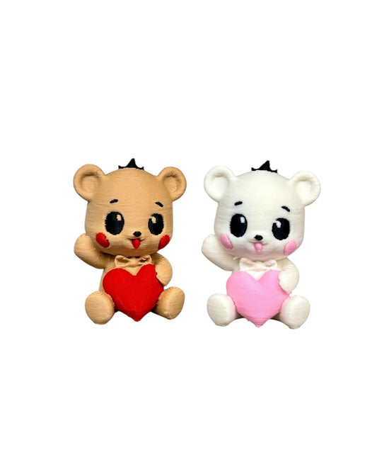 044 - 3D Printed Tiny Teddy Valentine Bear
