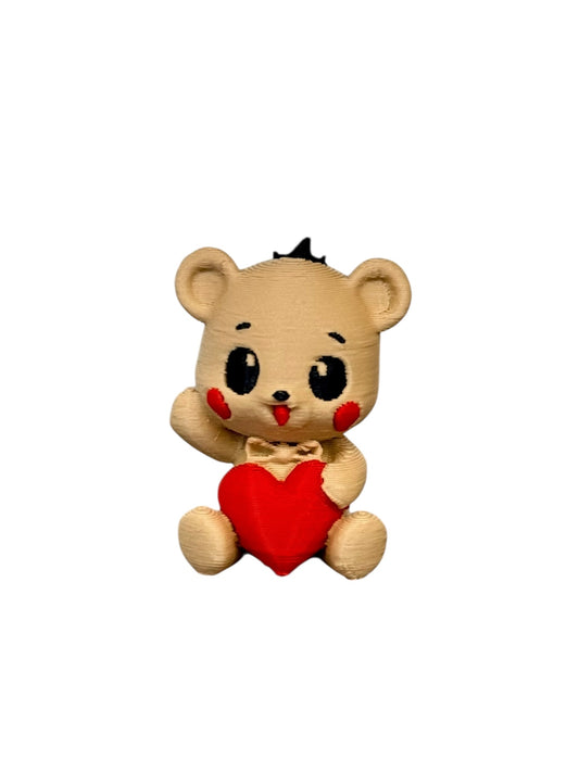 044 - 3D Printed Tiny Teddy Valentine Bear