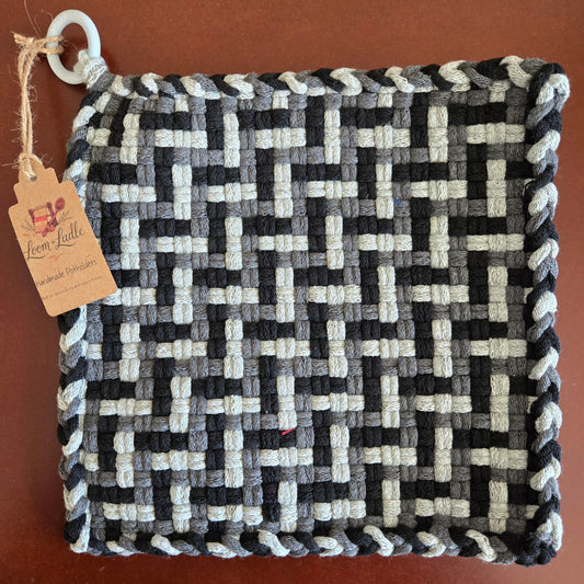 051 - Ash & Ember Loom Woven Potholder