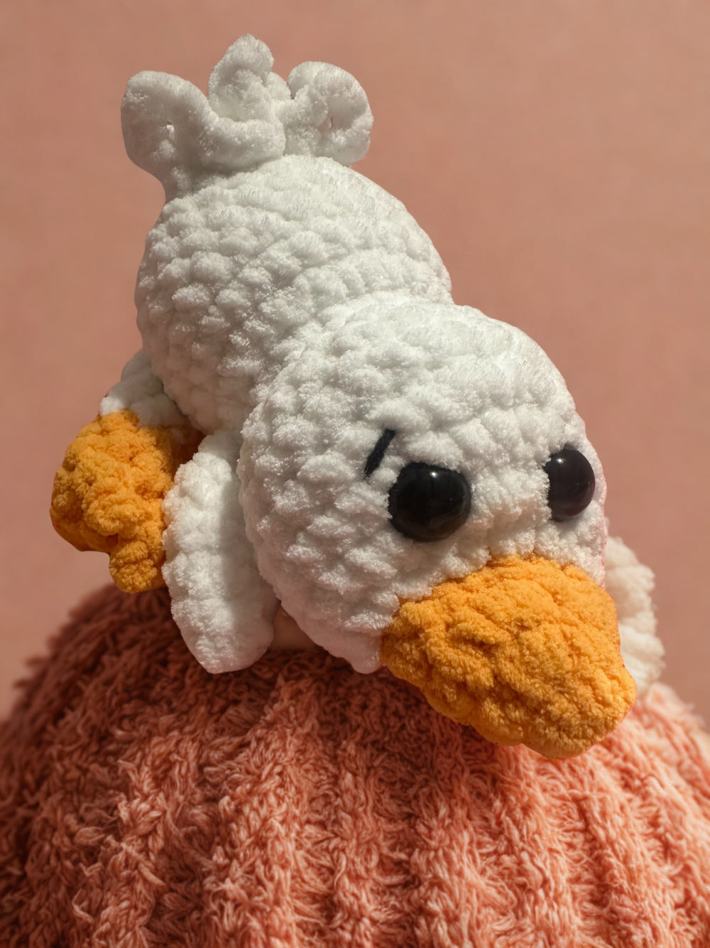 08 - Gary the Goose Crochet Plushie | White
