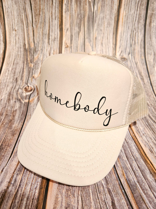 016 - Beige "Homebody" Trucker Hat 