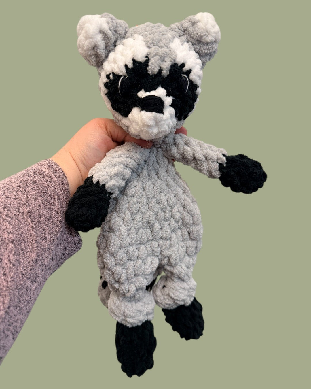 06 - Crochet Raccoon Lovey