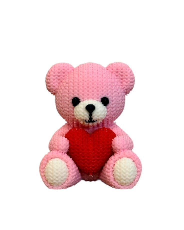 044 - 3D Printed Valentine Pink Love Teddy Bear