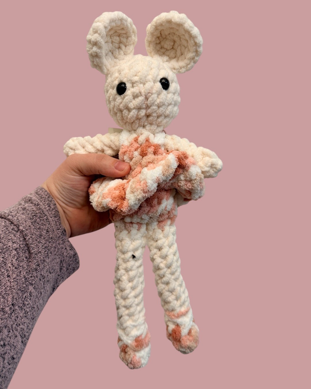 06 - Crochet Bunny Ballerina Rag Doll