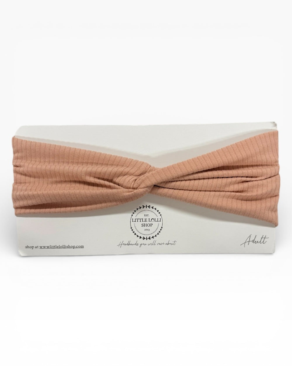 035 - Light Pink Ribbed Headband