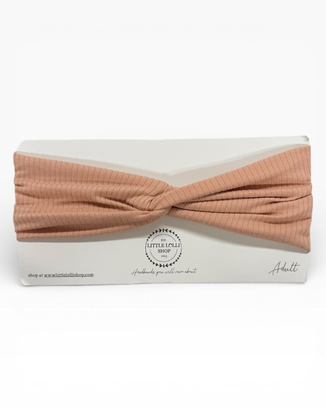 035 - Light Pink Ribbed Headband