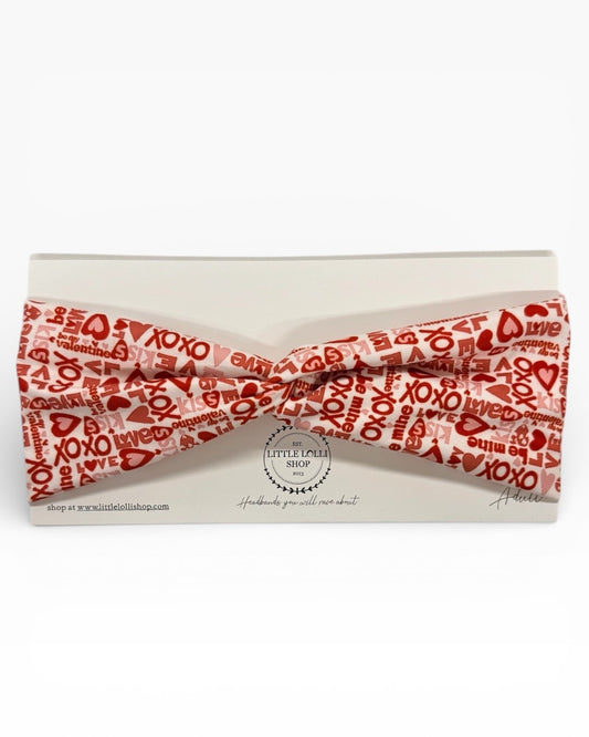 035 - Valentine's Day Love Kiss XOXO Headband