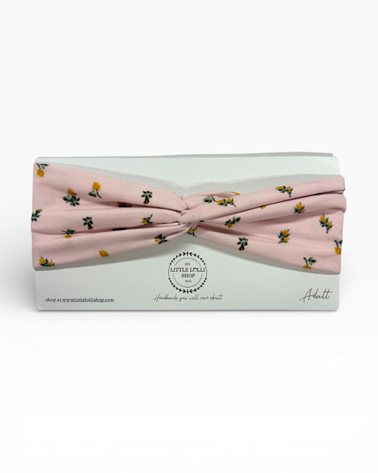 035 - Light Pink Small Floral Headband