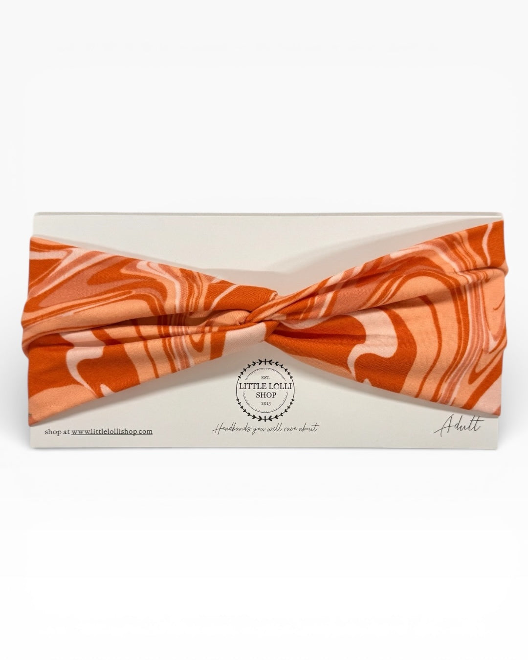 035 - Orange Swirl Headband