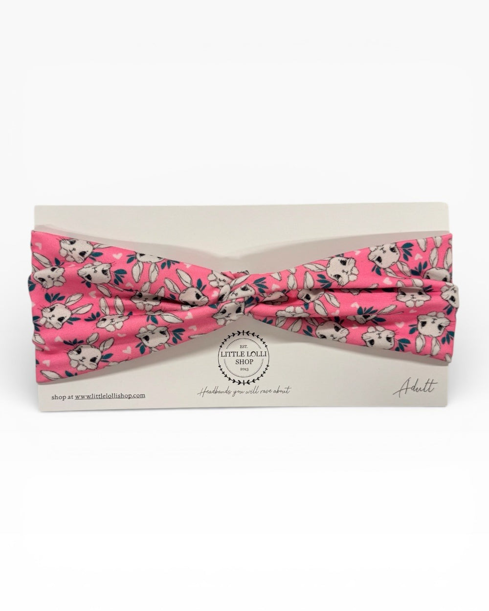 035 - Easter Bunny Pink Headband