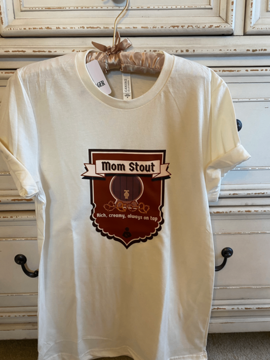 061 - "Mom Stout" Tee | Medium | Cream