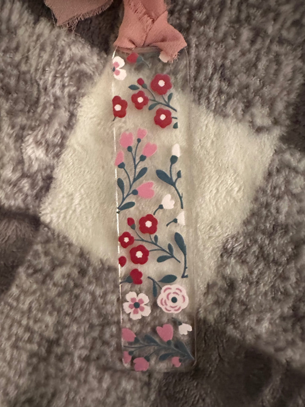 059 - Floral Acrylic Bookmark with Tassel