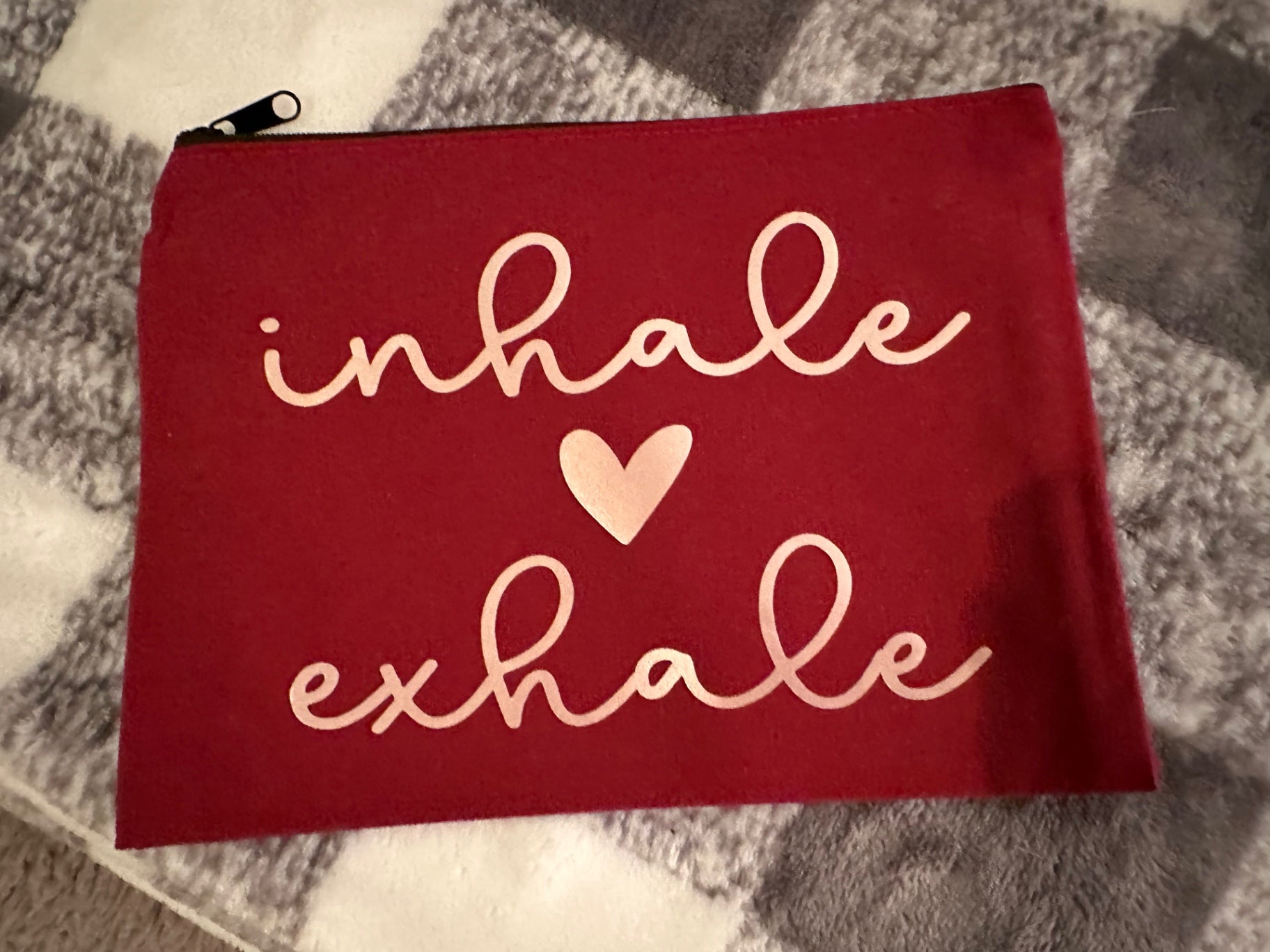 059 - "Inhale Exhale" Makeup Bag