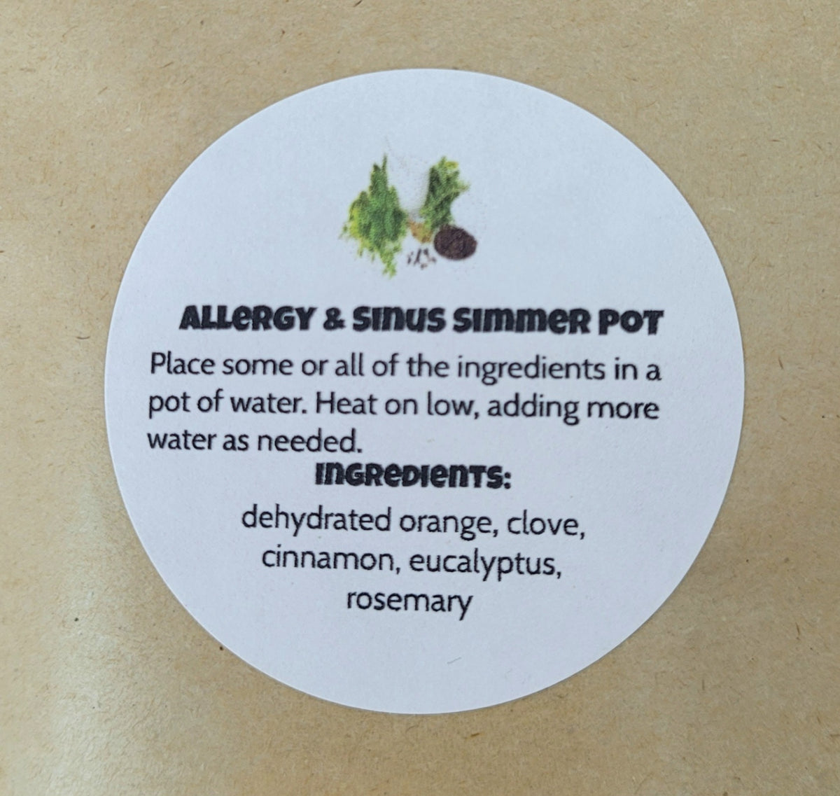 047 - Allergy and Sinus Simmer Pot Pack